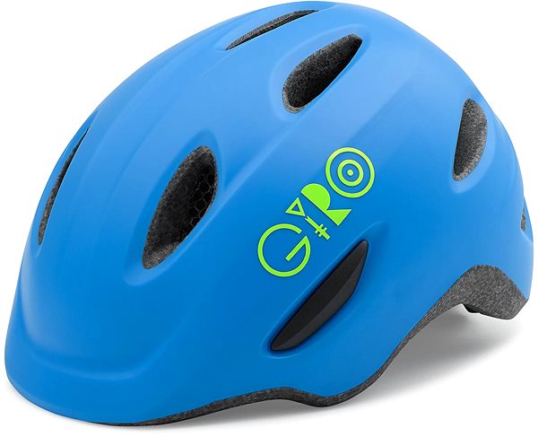 Helma na kolo GIRO Scamp Mat Blue/Lime XS Boční pohled