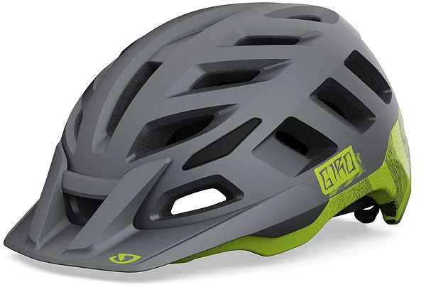Kerékpáros sisak GIRO Radix Mat Metalic Black/Lime M ...