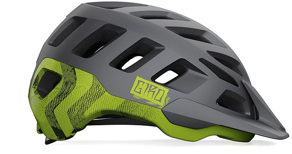 Kerékpáros sisak GIRO Radix Mat Metalic Black/Lime M ...