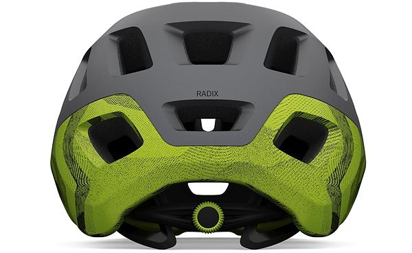 Kerékpáros sisak GIRO Radix Mat Metalic Black/Lime M ...