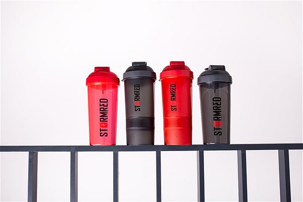 Shaker Shaker tartállyal, fekete, 400ml ...