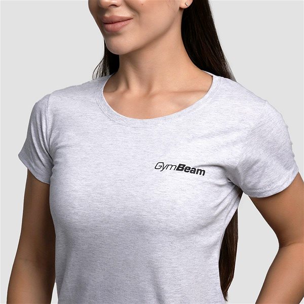 Póló GymBeam Basic Női póló, Heather Grey, M ...