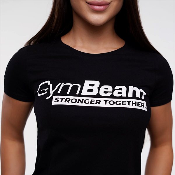 Tričko GymBeam Dámske tričko Stronger Together Black XS ...