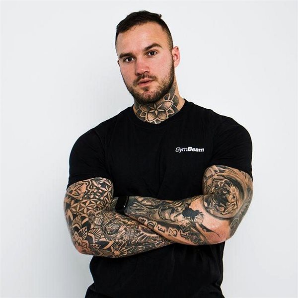 Tričko GymBeam pánske tričko Basic Black XXXL ...