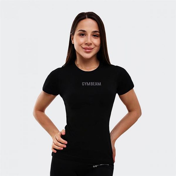 Póló GymBeam női póló FIT Black XS ...
