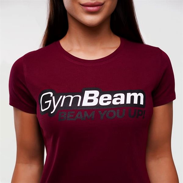 Póló GymBeam női póló Burgundy M ...