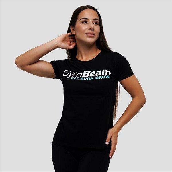 Póló GymBeam női póló Grow Black M ...