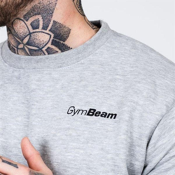 Pulóver GymBeam Jumper Basic Grey - férfi, XL ...