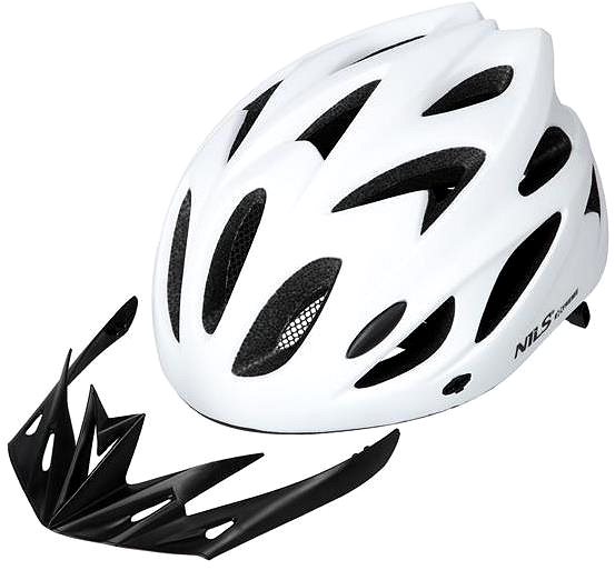 Bicycle helmet NILS EXTREME MTW291 white size. M (51-60 cm) helmet .