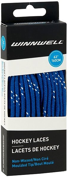 Shoelaces Winnwell Plain shoelaces blue, 63