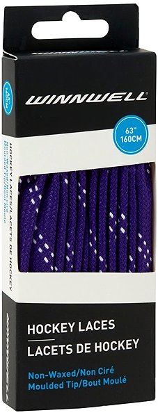 Shoelaces Winnwell Plain shoelaces purple, 108
