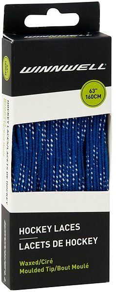 Laces Winnwell Waxed laces blue, 120
