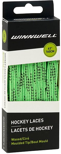 Shoelaces Winnwell Waxed shoelaces green, 63