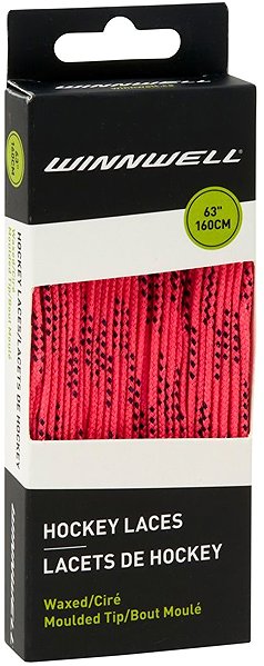 Shoelaces Winnwell Waxed shoelaces pink, 72