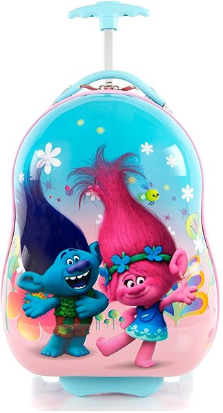 Kids suitcase Heys Kids Trolls Turquoise .