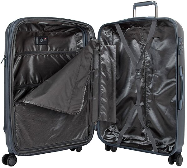 Heys Portal Smart L Slate Blue suitcase.