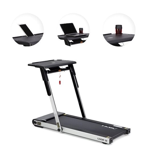Treadmill LOOP12 gray electric treadmill WITH HMS CONSOLE.
