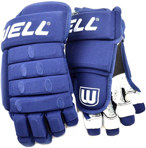 Hokejové rukavice Winnwell Classic 4-Roll JR, modrá-bílá, Junior, 11