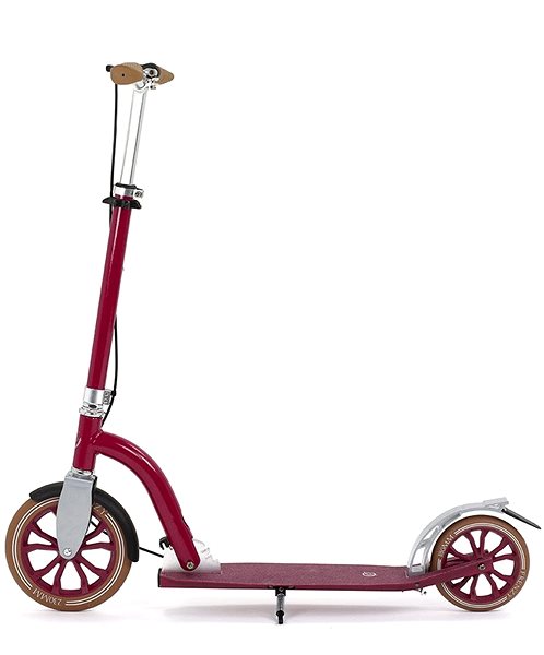 Folding Scooter Frenzy - FR 230 Dual Brake, Burgundy Lateral view
