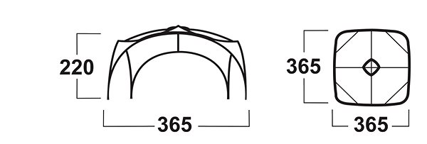 Tent Husky Broof L Green Technical draft