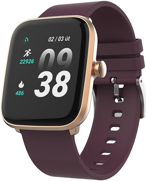 Smartwatch iGET FIT F20 Gold Seitlicher Anblick