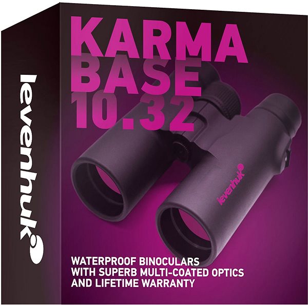 Binoculars Levenhuk Karma BASE 10x32 Binoculars Packaging/box