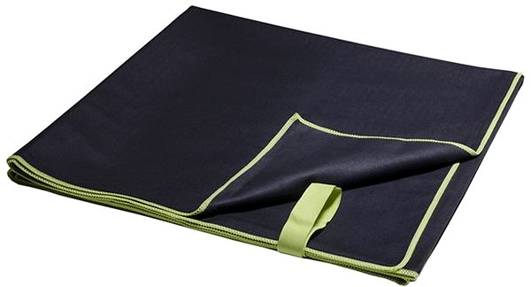 Uterák SPRINTER uterák z mikrovlákna 70 × 140 cm, čierno-zelený ...