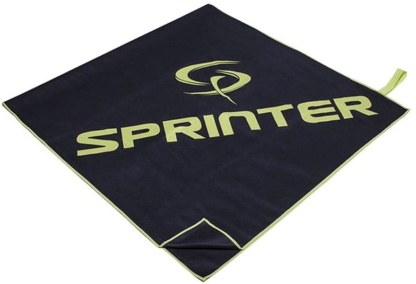 Uterák SPRINTER uterák z mikrovlákna 70 × 140 cm, čierno-zelený ...