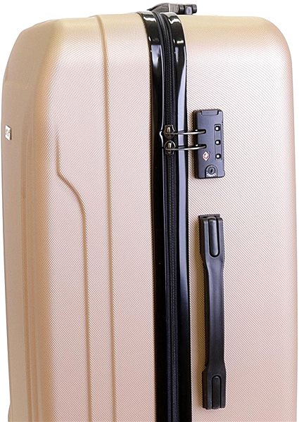 Cestovný kufor T-class 796, veľ. XL, TSA zámok, (champagne), 75 × 49 × 30 cm Vlastnosti/technológia
