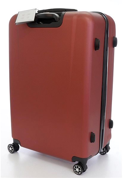 Cestovný kufor T-class 796, veľ. XL, TSA zámok, (vínový), 75 × 49 × 30 cm Zadná strana