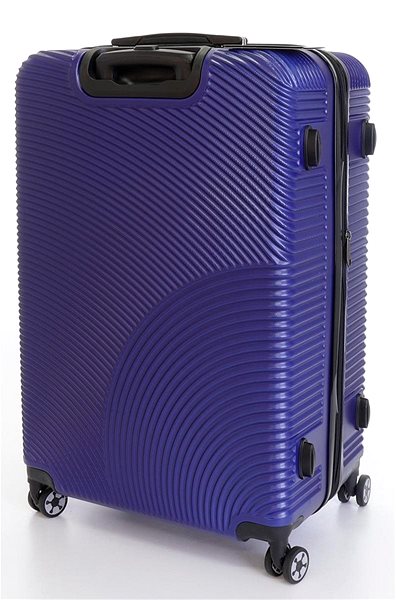 Cestovný kufor T-class 2011,veľ. XL, TSA zámok, (modrá), 75 x 49 x 31,5 cm Zadná strana