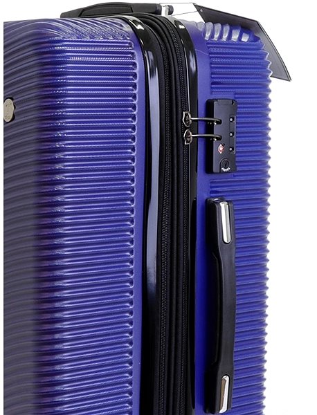 Cestovný kufor T-class 2011,veľ. XL, TSA zámok, (modrá), 75 x 49 x 31,5 cm Vlastnosti/technológia
