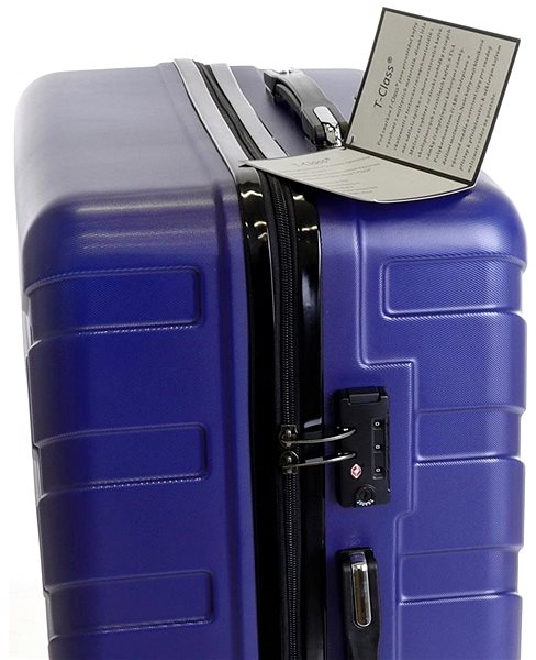 Cestovný kufor T-class 618, veľ. XL, TSA zámok, (matná modrá), 75 x 48 x 29 cm Vlastnosti/technológia
