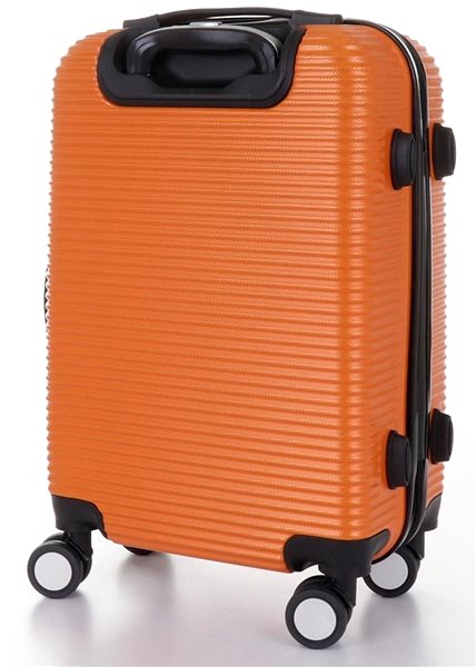 Cestovný kufor T-class TPL-3005, veľ. M, ABS, (oranžová), 55 × 36 × 23,5 cm Zadná strana