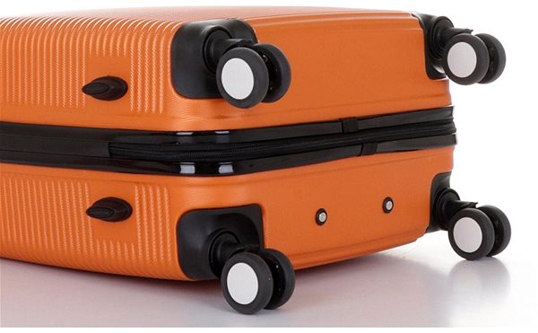 Cestovný kufor T-class TPL-3005, veľ. L, ABS plast, (oranžová), 63 × 44 × 26,5 cm Vlastnosti/technológia 2