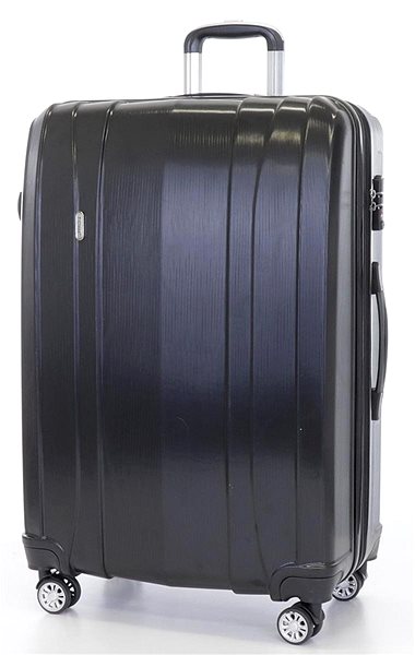 Cestovný kufor T-class TPL-7002, veľ. XL, TSA zámok, rozšíriteľný, (čierny), 75 × 48 × 30cm ...