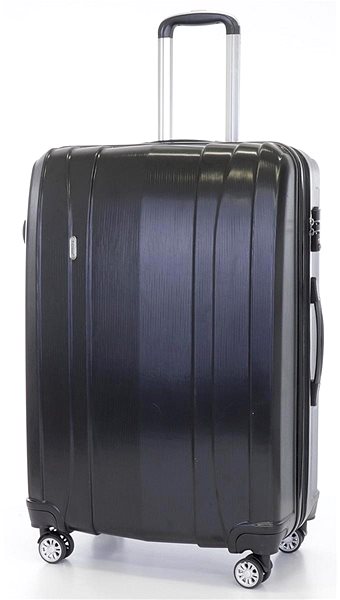 Cestovný kufor T-class TPL-7002, veľ. XL, TSA zámok, rozšíriteľný, (čierny), 75 × 48 × 30cm ...
