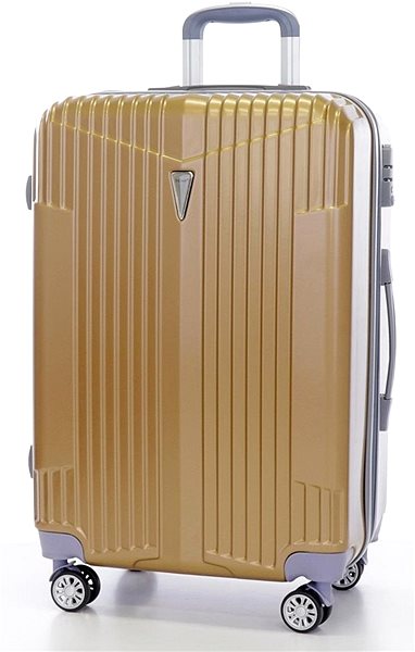 Cestovný kufor T-class TPL-5001, veľ. L, TSA zámok, rozšíriteľný, (zlatá), 65 x 42 x 26 cm Screen