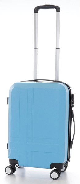 Cestovný kufor T-class TPL-3011, veľ. M, ABS, (modrá), 55 × 36 × 23,5 cm Screen