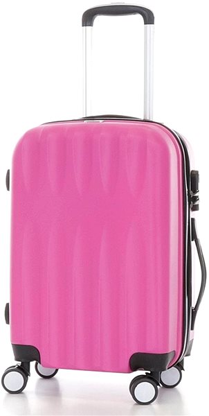 Cestovný kufor T-class TPL-3029, veľ. M, ABS, (ružová), 55 × 36 × 23,5 cm Screen