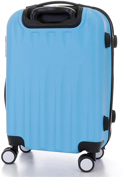 Cestovný kufor T-class TPL-3029, veľ. M, ABS, (svetlo modrá), 55 × 36 × 23,5 cm Zadná strana