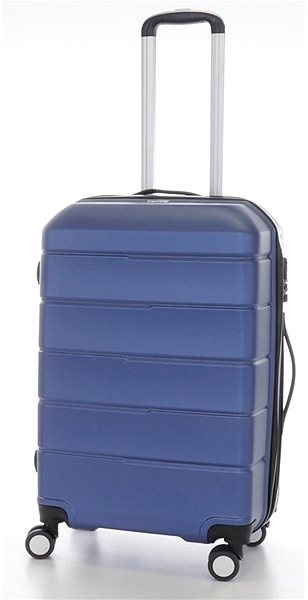 Cestovný kufor T-class TPL-3025, veľ. L, ABS, (modrá), 63 × 44 × 26,5 cm Screen