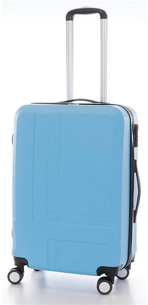Cestovný kufor T-class TPL-3011, veľ. L, ABS, (modrá), 63 × 44 × 26,5 cm Screen