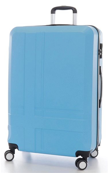 Cestovný kufor T-class TPL-3011, veľ. XL, ABS, (modrá), 75 × 50 × 30,5 cm ...
