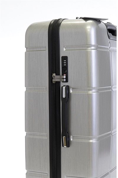 Cestovný kufor T-class 2222, veľ. XL, TSA zámok, (strieborná), 75 x 49 x 29 cm Vlastnosti/technológia