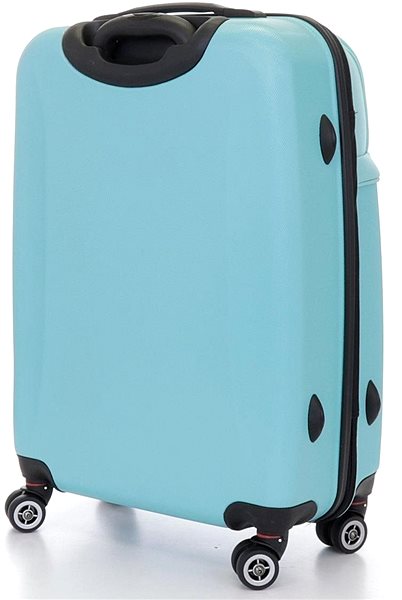 Cestovný kufor T-class 1424, veľ. L, TSA zámok, váha, (modrý), 67 × 45 × 23,5 cm Zadná strana