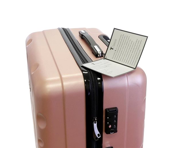 Cestovný kufor T-class 628, TSA zámok, veľ. XL (ružový), 75 × 48 × 29 cm Vlastnosti/technológia