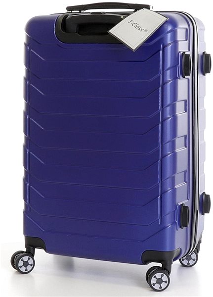 Travel case T-class 618, size. L, TSA lock, (matte blue), 65 x 43 x 26 cm Back side