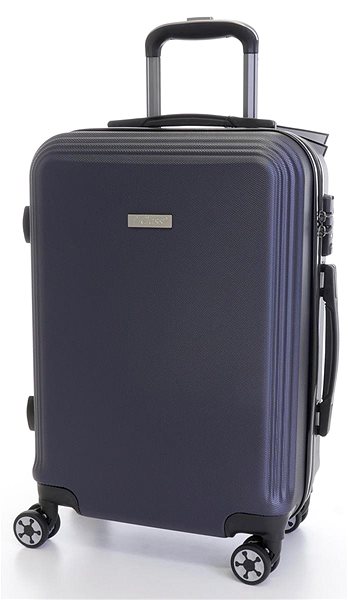 Cestovný kufor T-class 1361, veľ. M, ABS, TSA zámok (modrý), 54 × 39 × 21 cm Screen