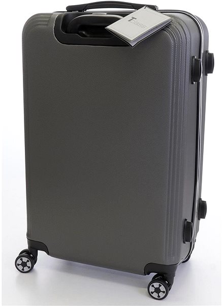 Cestovný kufor T-class 1361, veľ. L, ABS, TSA zámok, (sivý), 65 × 42 × 27 cm Zadná strana